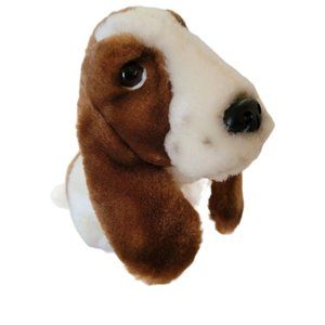 Vintage 1980's Wolverine Hush Puppies Basset Hound Plush Stuffed Animal Dog 5"